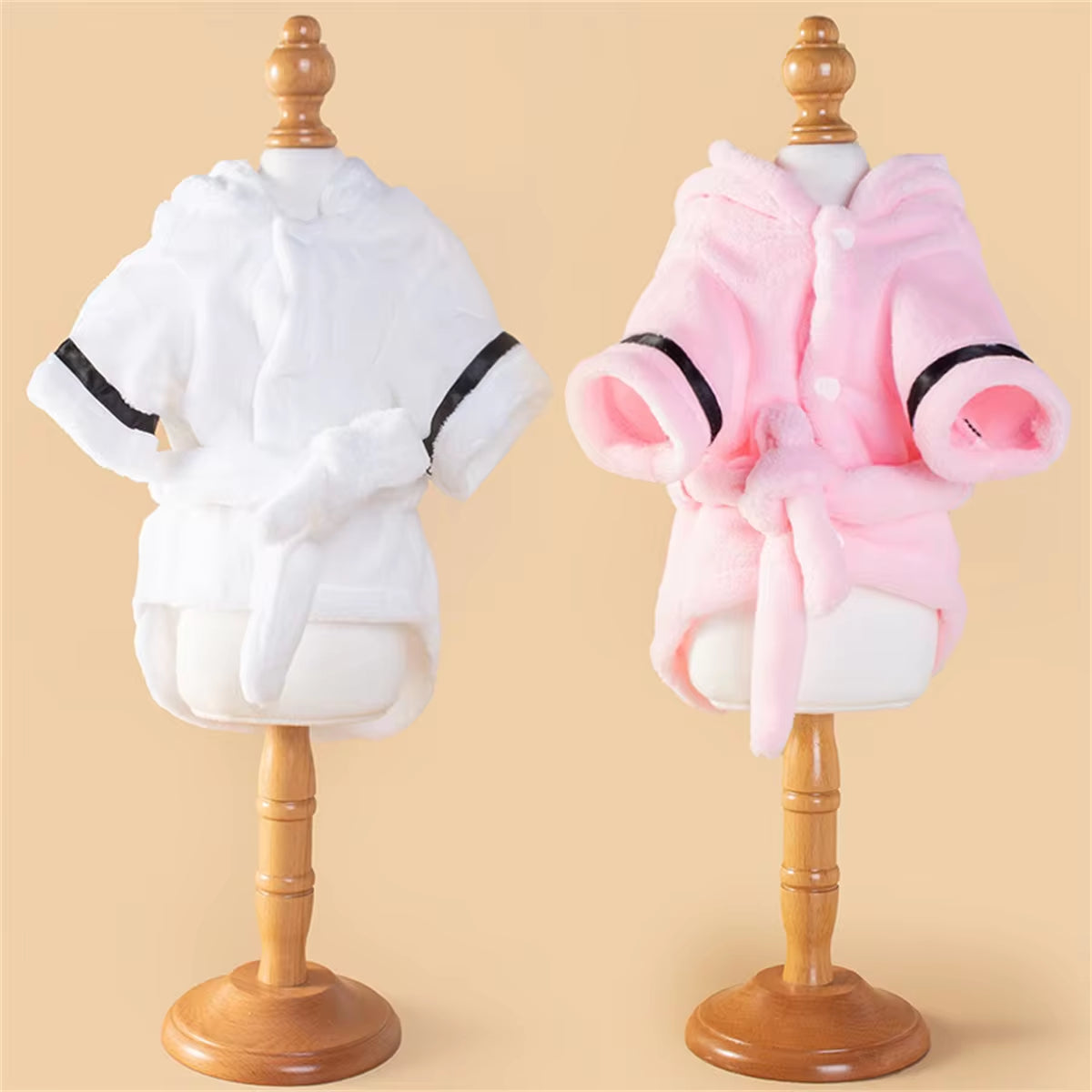 Pet Plush Jumpsuit Autumn Winter Medium Small Dog Clothes Warm Velvet Sweet Pajamas Kitten Puppy Cute Pullover Chihuahua Poodle